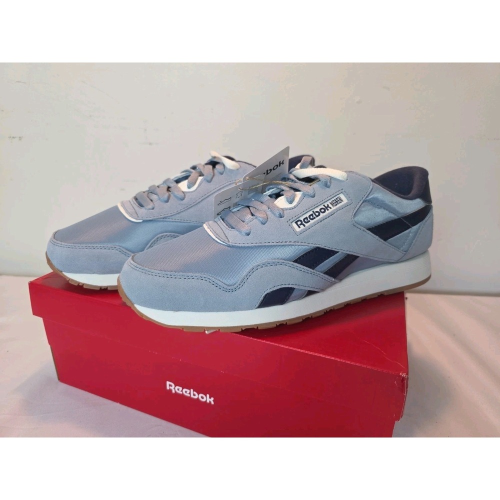 Reebok Classic Nylon Shoes Size Mens 10 / Womens 11.5 Blue Navy Chalk 100241183